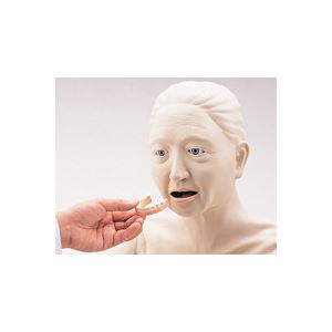 お年寄り介護モデル/看護実習モデル人形 【小春さん】 シリコン製 防水 義歯取りはずし可 M-100-5 商品写真4