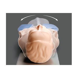 サカモト吸引シミュレーター(看護実習モデル人形) 頭部左右可動 気管カニューレ内の吸引可 M-175-0 商品写真3