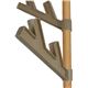 北欧風突っ張りポールハンガー/ハンガーラック 【WOOD】 フック/トレイ付き 〔リビング 子供部屋 玄関 寝室〕 - 縮小画像2