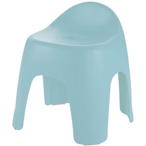 バスチェア(風呂椅子/腰掛け) ハイチェアタイプ 座面高30cm ライトブルー 『ハユール』 商品写真