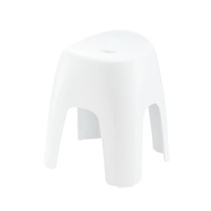 バスチェア(風呂椅子/腰掛け) ハイチェアタイプ 座面高40cm ホワイト 『ハユール』 商品写真