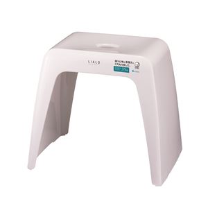 バスチェア(風呂椅子/腰掛け) 座面高35.5cm ポリプロピレン製 ホワイト 『LIALO』 商品写真