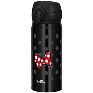 【THERMOS サーモス】 真空断熱ケータイマグボトル 【リボンブラック R-BK】 400ml 軽量 ワンタッチ・オープン