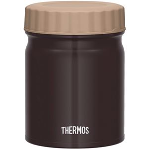 【THERMOS サーモス】 真空断熱スープジャー/フードコンテナー 【ブラック BK】 400ml クリックオープン構造 丸洗いOK