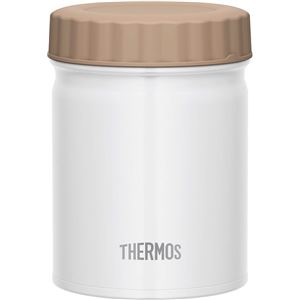 【THERMOS サーモス】 真空断熱スープジャー/フードコンテナー 【ホワイト WH】 500ml クリックオープン構造 丸洗いOK