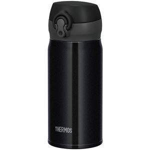 【THERMOS サーモス】 水筒/真空断熱ケータイマグボトル 【パールブラック PBK】 350ml 軽量 ワンタッチ・オープン JNL-354