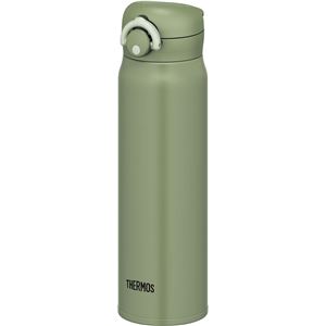 【THERMOS サーモス】 水筒/真空断熱ケータイマグボトル 【カーキ KKI】 600ml 軽量 ワンタッチ・オープン JNR-601