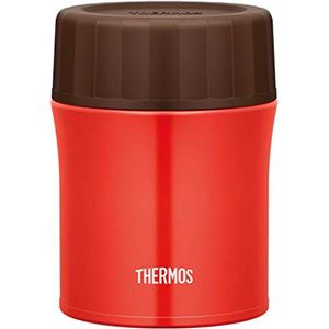 【THERMOS サーモス】 真空断熱スープジャー/フードコンテナー 【レッド R】 500ml 2ピース密閉構造 丸洗いOK