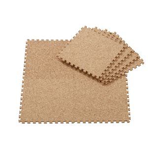 (まとめ) コルクマット/ジョイントマット 【30cm 8枚セット】 カット可 防音効果 Neo 粗目 【×12個セット】