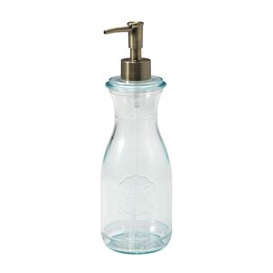 (まとめ) ポンプボトル/ディスペンサー 【ブルー】 AS樹脂製 ラベルリング付き 『レトラ』 【×24個セット】