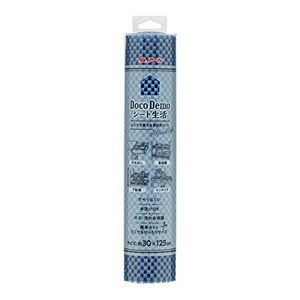(まとめ) 滑り止めシート/保護シート 【メッシュ ネイビー】 30×125cm カット可 『DocoDemo シート生活』 【×72個セット】