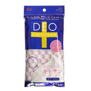 (まとめ) ボディタオル/バス用品 【ピンク ふつう】 28×100cm 天然キトサン配合 『デオキトサン』 【×300個セット】
