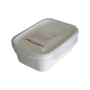 (まとめ) 保存容器/スマートフラップ＆ロックス 【900ml L 1P ホワイト】 電子レンジ・冷凍庫可 日本製 【×60個セット】