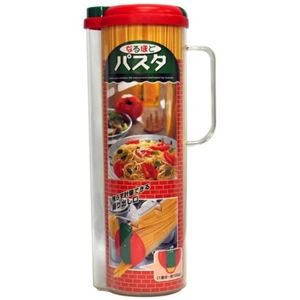 (まとめ) パスタ保存ポット/パスタケース 【パスタメジャー付き】 容量：1.4kg キッチン用品 なるほどパスタ 【×32個セット】