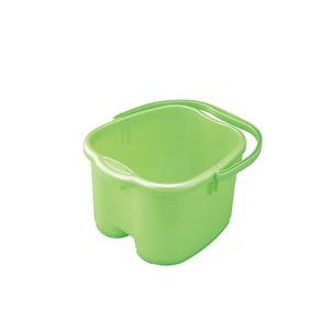 (まとめ) フットバスバケツ/足湯用バケツ 【パールグリーン】 コンパクト 女性用 レディース足湯専科 【×20個セット】