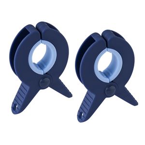 (まとめ) 竿ストッパー/物干し竿止め 【ミニ 2個入り】 紐通し穴付き ズレ防止 脱落防止 洗濯用品 【×40個セット】