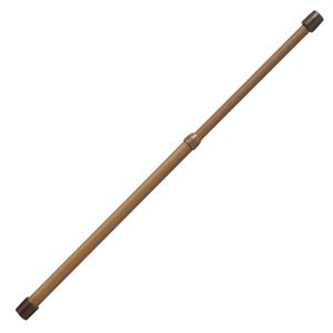 (まとめ) つっぱり棒/ポールハンガー 【木調 SS 長さ30～44cm】 ネジ・クギ不要 伸縮 リビングポールミニ 【×24個セット】