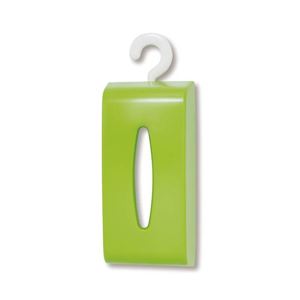 (まとめ) ティッシュケース/ティッシュカバー 【グリーン】 幅290×奥行138×高さ83mm 横置き・吊り下げ可 【×36個セット】