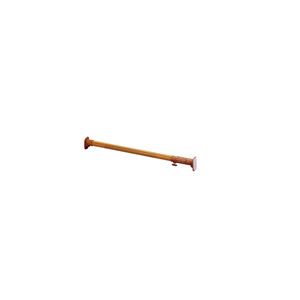 (まとめ) 超強力 伸縮ポール/つっぱり棒 【ホワイト】 取り付け可能な幅：68～104cm 落ちにくい くさび機構 【×10個セット】