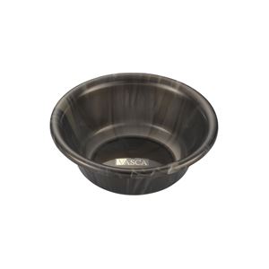 (まとめ) 風呂桶/湯桶 【ブロンズ】 幅27×奥行27×高さ10cm 大理石調 バス用品 バスカTR 【×30個セット】