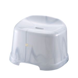 (まとめ) 大理石調 風呂椅子/バスチェア 【グレー】 幅37.7cm 腰かけ DX 『バスカTR』 【×16個セット】