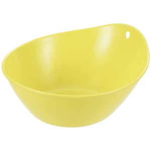 (まとめ) 風呂桶/湯おけ 【イエロー】 抗菌効果 フック穴つき 湯桶EX 『ハユール』 【×30個セット】