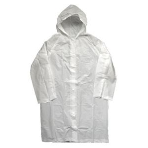 (まとめ) レインコート/雨具 【男女兼用サイズ】 大人用 携帯用 半透明 軽量 【×100個セット】