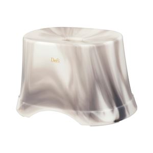 風呂椅子/バスチェア 【座面高さ21cm】 銀イオン抗菌仕様 すべり止め付き スモーク バス用品 『Defi デフィ』