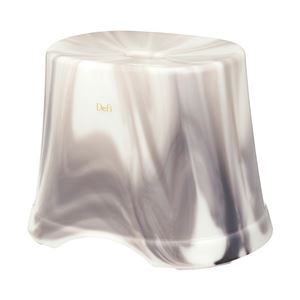 風呂椅子/バスチェア 【座面高さ28cm】 銀イオン抗菌仕様 すべり止め付き スモーク バス用品 『Defi デフィ』