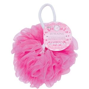 （まとめ）バスリリー ロレーヌ 泡立てネットボール ボディ用 ピンク 【120個セット】