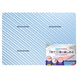 (まとめ) お風呂マット/浴室マット 【リバーシブル】 ハーフサイズ 防カビ バス用品 【15個セット】