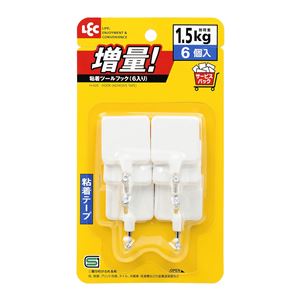 （まとめ）粘着ツールフック 6個入 H-426 【60個セット】