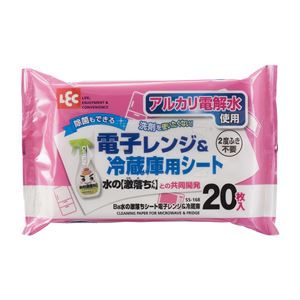 (まとめ) Ba 水の激落ちシート/ウェットシート 【電子レンジ＆冷蔵庫 20枚入り】 掃除用品 【60個セット】