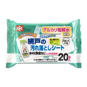 (まとめ) Ba 水の激落ちシート/ウェットシート 【網戸の汚れ落とし 20枚入り】 網戸掃除 掃除用品 【60個セット】