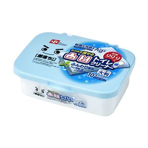 （まとめ）激落ちくん 流せる凸凹トイレクリーナー ケース付き 大判 10枚入 【24個セット】