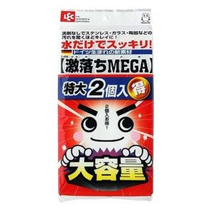 (まとめ) 汚れ落とし用スポンジ/メラミンスポンジ 【増量タイプ】 激落ちMEGA 掃除用品 【20個セット】