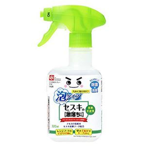 (まとめ) 密着泡スプレー/クリーナー 【320ml】 泡タイプ 掃除用品 『セスキの激落ちくん』 【18個セット】