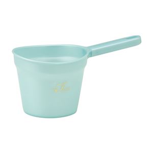 (まとめ) ハンドペール/手桶 【ブルー】 片手タイプ フック掛け用穴付き バス用品 『Florist』 【36個セット】