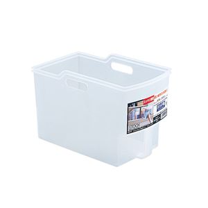 収納ストッカー/キッチン収納 【スリム】 幅18.5×奥行33.4×高さ22cm 吊り戸棚 収納 ボックス クリア 【30個セット】