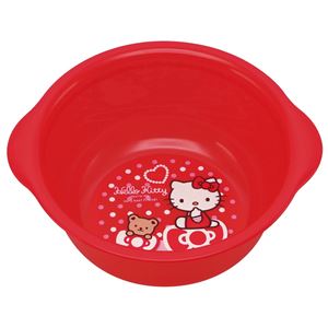 （まとめ）湯おけ 子供用 ハローキティ（くまとリボン） （湯桶 ウォッシュボール） 【60個セット】