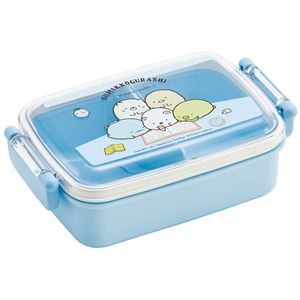 (まとめ) タイトランチボックス/弁当箱 【450ml】 角型 電子レンジ 食洗機可 すみっコおべんきょう ふわっとフタ 【60個セット】