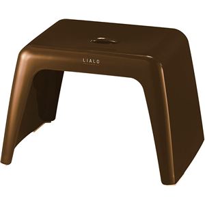 (まとめ) 抗菌 風呂椅子/バスチェア 【ブラウン】 高さ25cm ローチェアタイプ バス用品 『LIALO リアロ』 【14個セット】