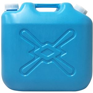 (まとめ) 灯油缶/灯油用ポリタンク 【青 20L】 ワイド キャップ口径:50mm JISマーク付き 【4個セット 】