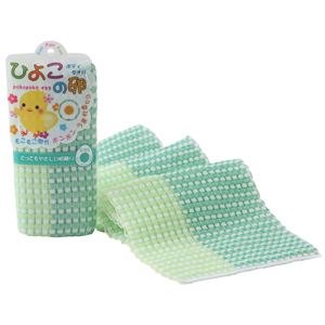 （まとめ）ひよこの卵 ボディタオル グリーン 【120個セット】
