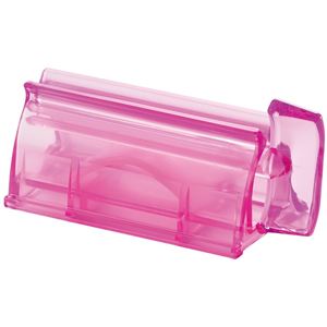 （まとめ）チューブ絞り チューブローラー ピンク （ 歯磨き粉 搾り器 ） 【40個セット】