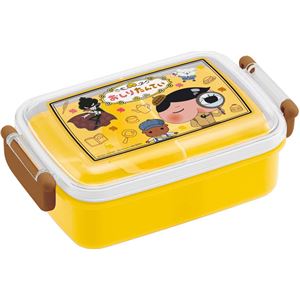 ふわっとフタ タイト ランチボックス/お弁当箱 【おしりたんてい】 450ml 電子レンジ可