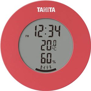 タニタ デジタル 温湿度計 ピンク TT-585