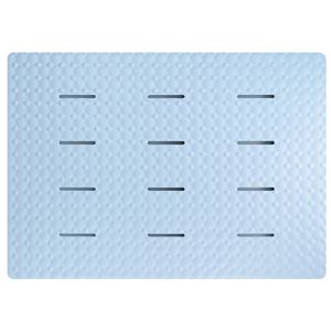 浴室内 お風呂マット/シャワーマット 【ブルー】 約60×85×厚さ2.2cm 防カビ ラバースノコ アクアムーブ 〔バスルーム〕