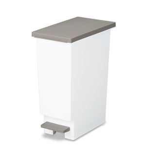 ペダル式 ゴミ箱/ダストボックス 【20L ブラウン】 ふた付き 分別 スリム 『ネオカラー』 〔キッチン 台所 リビング〕