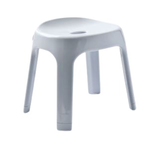 【3個セット】 バスチェア 風呂椅子 座面高約30cm 約幅34.5cm 4本足タイプ ブルー 通気性抜群 抗菌効果 Emeal エミール 浴室 風呂 バスルーム